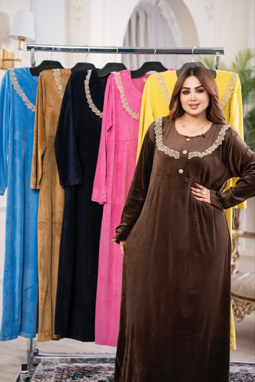 دشداشة نسائي • مخمل سوفت • مقاسات L-3XL