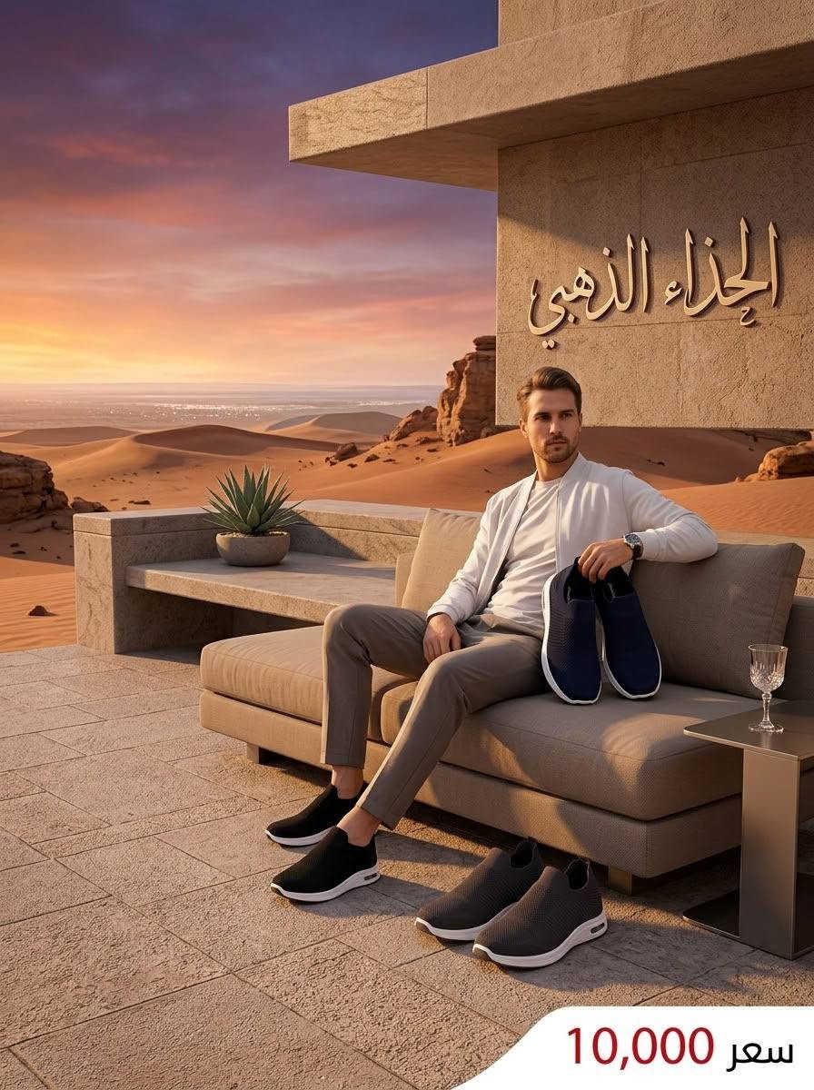 حذاء ذهبي