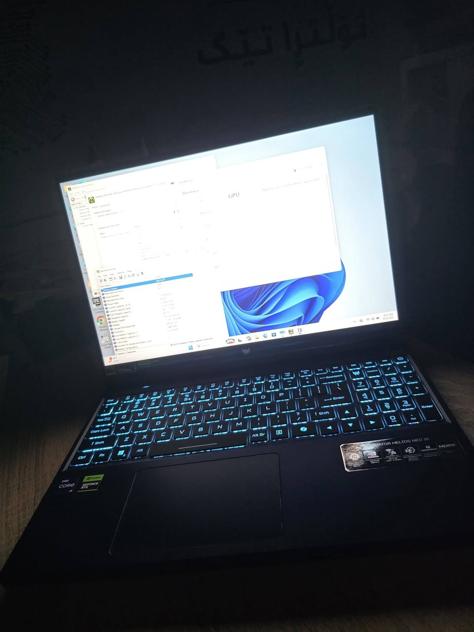 ACER PREDATOR NEO 16
CORE I9-14900HX
RAM 16GB DDR5
HARD 1TB SSD
SCREEN 16 INCH
FHD+ 165HTZ
RTX4060-8GB - 140W
لاپتۆپێکی زۆر خاوێن و کەم بەکارهاتوو
خاوێنی ٩٧%
پاتری ٩٠%
گرێنتی ١ مانگ 
هەولێر
***********
