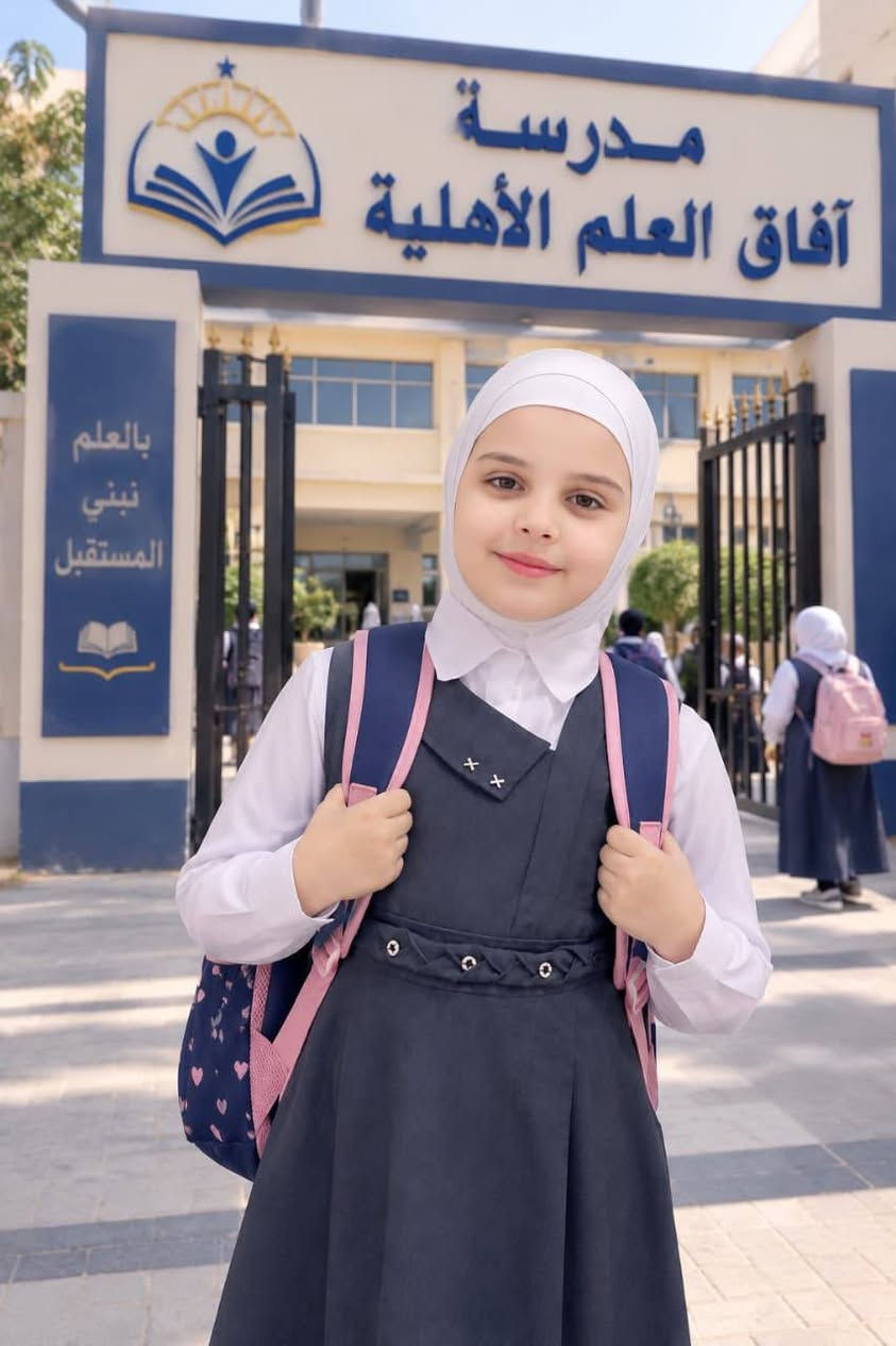 للتسجيل بقسط 75 الف 😍

نص مكتوب في الصور:
- مدرسة آفاق العلم الابتدائية الأهلية تعليم إبداع تميز نجاح بالعلم نبني مستقبلنا معاً نحو النجاح والتفوق
- معاً نصنع مستقبلاً أجمل مدرسة آفاق العلم الابتدائية الأهلية طلابنا صناع النجاح أهلاً بكم تعلم إبداع تميز مستقبل مشرق لأنكم الأمل
- مدرسه آفاق العلم
