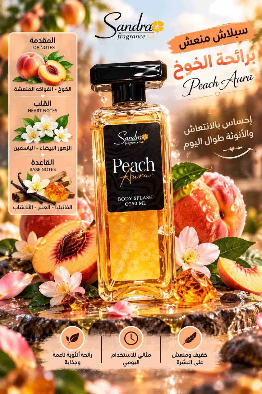 ✨🌸 وصلت تشكيلة سبلاشات Sandra Fragrance 🌸✨

روائح متنوعة تناسب كل الأذواق، من الخوخ والفواكه 🍑 إلى الورد والزهور 🌹، ومن العسل الدافئ 🍯 إلى الروائح البحرية المنعشة 🌊 والروائح الشرقية الفخمة 🔥.

💜 Violet Magic — لمسة فاكهية زهرية ناعمة
🌹 Rose Blush — وردي أنثوي منعش
🔥 Flame Darling — دافئ، شرقي وفخم
🌊 Marine Kiss — انتعاش بحري منعش
🍯 Honey Bells — حلاوة العسل والدفء
🍑 Peach Aura — خوخ فاكهي جذاب

💦 بودي سبلاش 250 مل
✨ مناسب للاستخدام اليومي وبعد الاستحمام

سعر 7.000
عنوان بغداد اركية وفاضل شارع المسبح العام
توصيل داخل المنطقة مجاناً بغداد والمحافظات 5
للحجز والاستفسار مراسلة الصفحة او الرقم ***********

نص مكتوب في الصور:
- Sandra fragrance Flame Darling BODY SPLASH بديلنا لعطر هيرش لهب Hersh Lahab HERSH LAHAB نفس الطابع العطري الغني والفخم المقدمة TOP NOTES الريحان - البرغموت القلب HEART NOTES الباتشولي - لنجيل الهند القاعدة BASE NOTES الأخشاب - العنبر - الفانيليا رائحة منعشة ودائمة خفيف ومناسب للاستخدام اليومي إحساس فاخر وبسعر مناسب بودي سبلاش يمنحك رائحة قريبة من عطر هيرش لهب بشكل اقتصادي ومناسب للاستخدام اليومي
- Sandra fragrance المقدمة TOP NOTES الباشون فروت - الخوخ القلب HEART NOTES الزهور البيضاء - الياسمين القاعدة BASE NOTES الكراميل - المسك الأبيض Sandra Violet Magic BODY SPLASH e250 ML بديل لعطر قصة ONE & ONLY نفس الطابع العطري الراقي والأنثوي قصة QISSA ONE & ONLY خفيف ومنعش على البشرة مثالي للاستخدام اليومي رائحة أنثوية جذابة وفواحة
- Sandra fragrance المقدمة TOP NOTES الحمضيات - الفواكه القلب HEART NOTES الورد - الياسمين القاعدة BASE NOTES المسك - الفانيليا - العنبر Sandra fragrance Rose Blush BODY SPLASH 250 ML بديل لعطر أنا الأبيض ANA AL ABYADH نفس الطابع العطري الفاخر والمنعش خفيف ومنعش على البشرة مثالي للاستخدام اليومي رائحة أنثوية ناعمة وجذابة بودي سبلاش برائحة فاكهية وردية قريبة من عطر أنا الأبيض بشكل اقتصادي ومناسب للاستخدام اليومي
- Sandra fragrance سبلآش منعش برائحة الخوخ Peach Aura إحساس بالانتعاش والأنوثة طوال اليوم المقدمة TOP NOTES الخوخ - الفواكه المنعشة القلب HEART NOTES الزهور البيضاء - الياسمين القاعدة BASE NOTES الفانيليا - العنبر - الأخشاب خفيف ومنعش على البشرة مثالي للاستخدام اليومي رائحة أنثوية ناعمة وجذابة
- Sandra fragrance سبلاش منعش برائحة العسل Honey Bells BODY SPLASH إحساس بالدفء والنعومة طوال اليوم المقدمة TOP NOTES العسل - الحمضيات القلب HEART NOTES الياسمين - زهور بيضاء القاعدة BASE NOTES الفانيليا - العنبر - المسك BODY SPLASH e250 ML خفيف ومنعش على البشرة مثالي للاستخدام اليومي رائحة أنثوية دافئـة ومغريـة