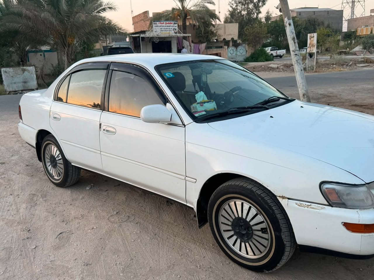 كورلا موديل 91تبريد تخم تاير صدر امامي خلفي مكينة وكير بلشرط 
سنوية ٢٩ تحويل مباشر 
السعر ٥٥ وبيها مجال المكان ديالى الوجيهية
رقم الهاتف ***********
