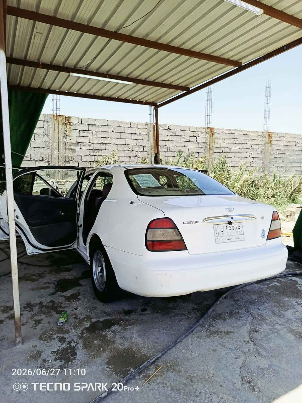 أسم السياره: دايو لكنزه🚗
الرقم:رقم بغداد✔️
وضع السياره:  مكينه جديده كير جديد صارلي 4 يام من شاده اوتوماتيك ✔️
مديل السياره: مديل 2000  سنويه ساقطه صارله سنه 🆕
السعر: 38  بيه مجال 💵
عنوان: ناصريه 🏙️

نص مكتوب في الصور:
- 2026/06/27 10:55 TECNO SPARK 20 Pro+
- 2026/06/27 11:10
- TECNO SPARK 20 Pro+
- 2026/06/27 11:09
- 2026/06/27 11:10 TECNO SPARK 20 Pro+