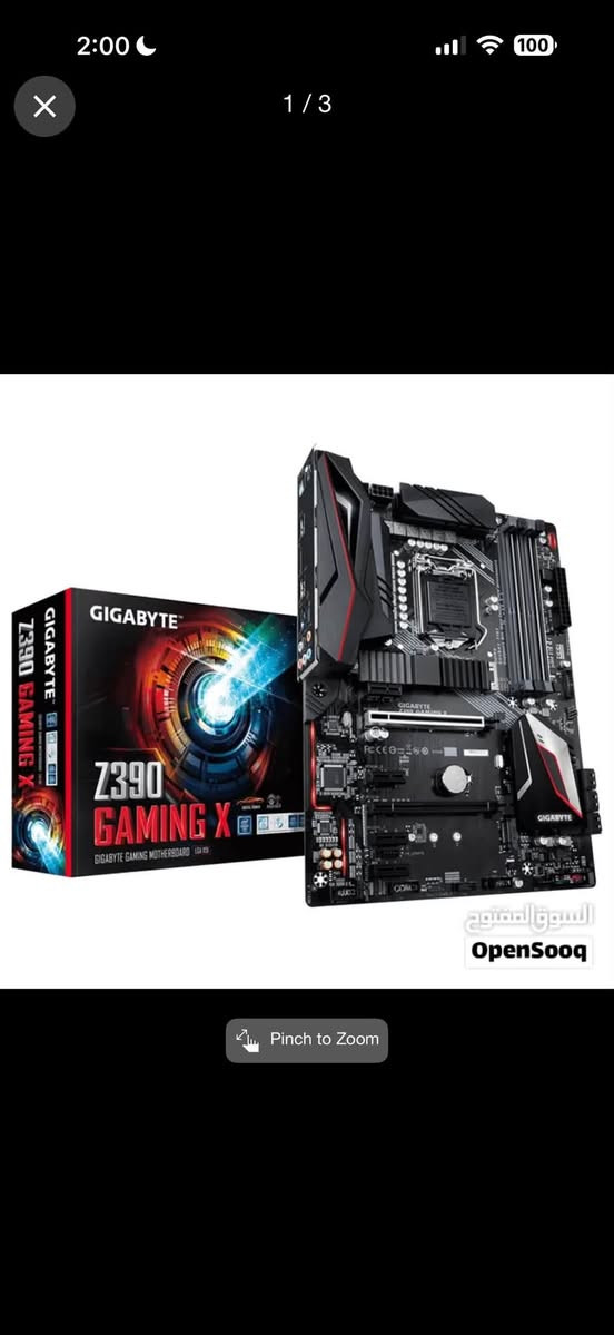 السلام عليكم
MB: Gigabyte Z390 Gaming
RAM: G skill Trident Z RGB 16GB (2*8) DDR4
3200mhz CL16
CPU: 17-8700k
مستخدمات للبيع بدون باكيت
مكاني بغداد واكو توصيل لجميع المحافظات
السعر 350 الف
واتس اب
***********

نص مكتوب في الصور:
- OpenSooq
- 2 / 3 OpenSooq