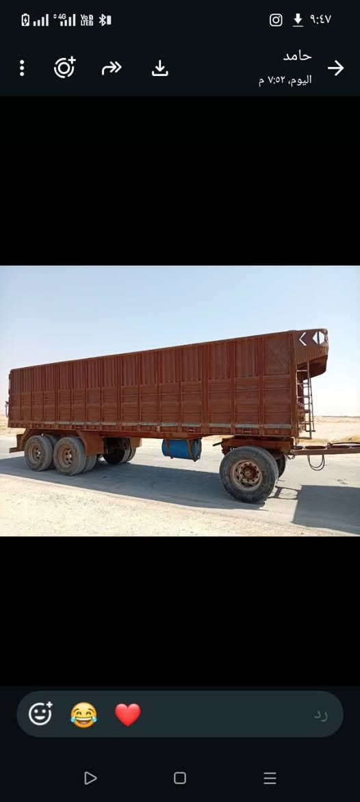 مقطوره • شاصي حدادي • طول ٨٫٥م