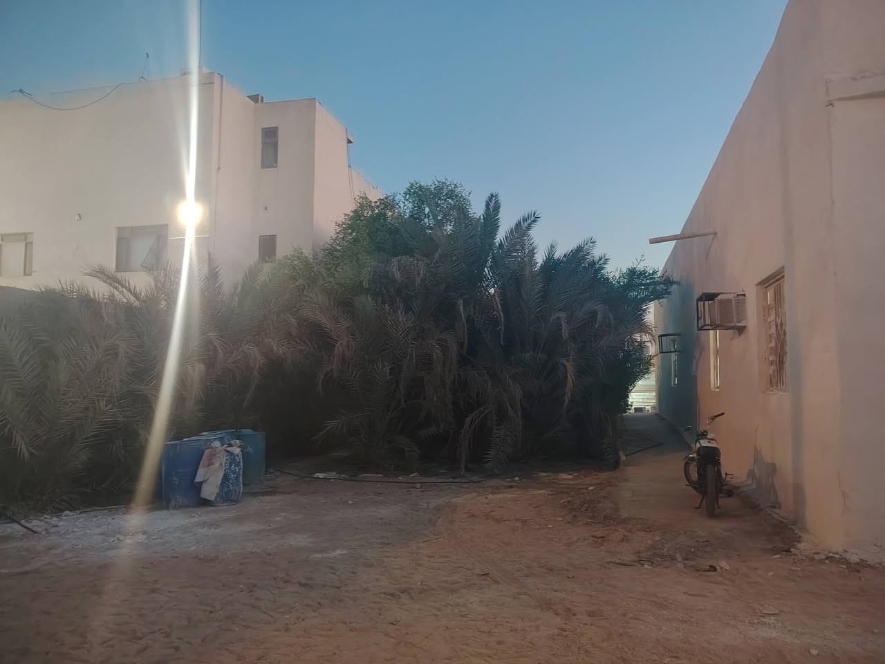 بيت مساحة ١٠٠٠ متر مساحة البناء ٢٦٠ يحتوي على ٤غرف واستقبال ٢ مطبخ صحيات ٢ على شارع تبليط وبظهره نهر حديقة كبيرة بيها نخل كراج كلش كبير يبعد على شارع العوجه ١٥٠ متر شارع سيد علي طابو سهم للاستفسار ***********  ***********
