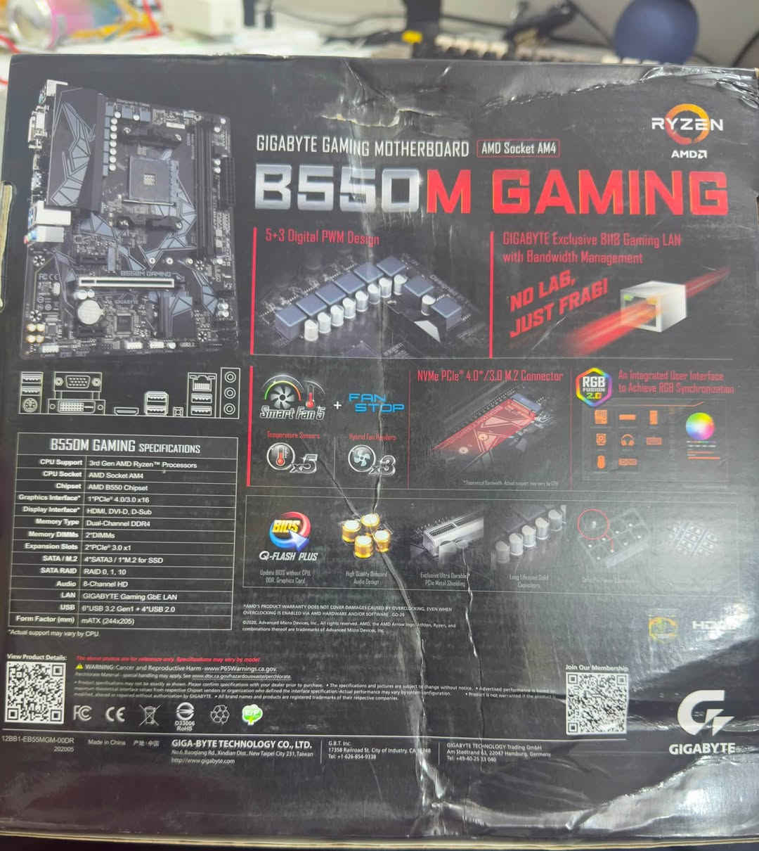 مذربورد • B550 • ضمان شهر