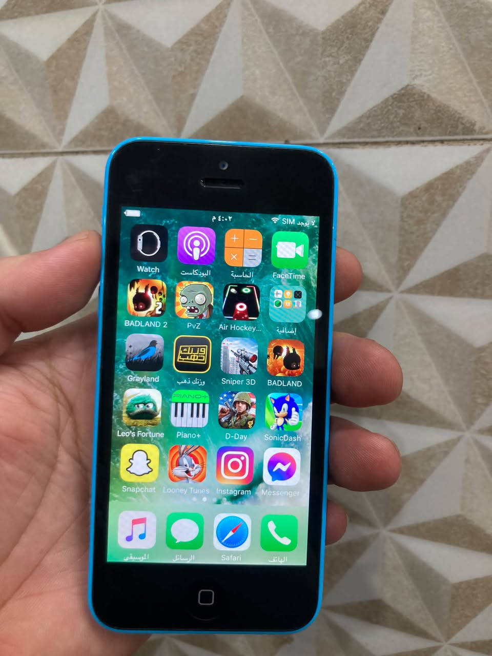 جميع الاجهزه شغاله واي فاي فقط قافل شبكه اتصال سيم كارت بعض الاجهزه تشتغل سيم كارت
ايفون 5.5s نظيفات جدا بصمه شغاله شغالات برامج القطعه 55 الف لا مصلح ولا مفتوح  العدد 17 قطعه 

ايفون 5c ازرك نظيف جدا شغال فقط واي فاي السعر 55 الف 

ايفون 7 نظيفات جدا بصمه شغاله ذاكره 32 يدعم جميع البرامج لا مصلح ولا مفتوح يدعم سيم كارت 100 الف

العدد قطعتين 

ايفون 6s ذاكره 64 نظيف جدا شغال واي فاي سيم كارت السعر 85 الف 

ايفون SE الجيل الثاني شغال واي فاي فقط قافل سيم كارت نظيف جدا  السعر 150 الف

اجهزه مشاكل بسيطه 

ايفون 6s بلص ذاكره 64 شغال واي فاي سيم كارت 

مشكله قاعده شحن مرات يشحن مرات لا فطر بسيط بالشاشه السعر 65 الف 

ايفونات 5s قطعتين شغالات شاشه مفطره قطعه 25 الف 

ايباد 2 شغال نظيف العاب شحنه كلش حلو السعر 50 الف 

ايبودات ابل جيل اول ثاني 

نظيفات القطعه 35 الف 

قطع الغيار 

ايفون 4 شاشات بطاريات كفرات شواحن

ايفون 5 بطاريات 

ايفون 6 شاشات 

واتساب ***********

يوجد توصيل

نص مكتوب في الصور:
- 11:29 منشور Hayder 11:28 م بغداد ٢٨ ٥ ٥ ص: ٢٦ ع: ٤٣ صافي الطقس الاثنين لا يوجد مزيد من الأحداث اليوم الاثنين ٢٨ التقويم FaceTime البريد الملاحظات التذكيرات الساعة الكاميرا TV البودكاست App Store الخرائط صحي Wallet الإعدادات ٢
- منشور Hayder