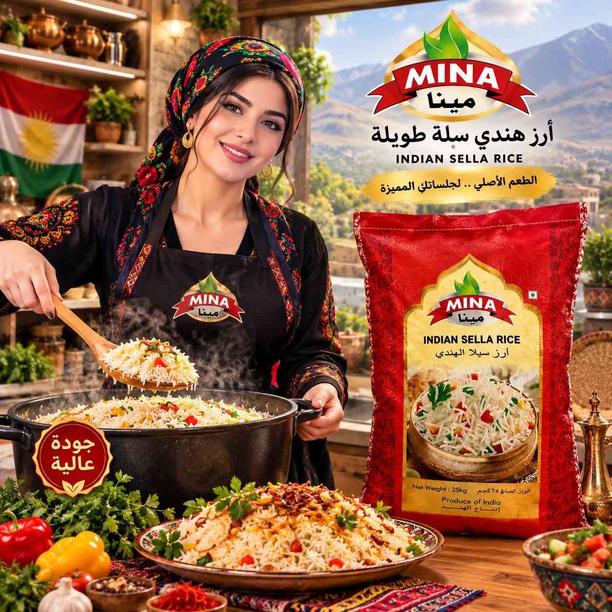 رز العقاب • رز مينا • أرز هندي
