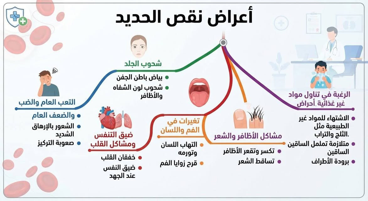 نقص الحديد • نقص فيتامين د • المحمودية
