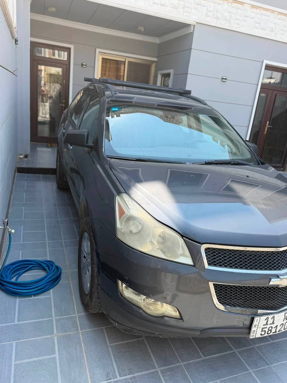 للبيع: شيفروليه ترافرس (Chevrolet Traverse)
نضيفة وسعره مناسب
• النوع: شيفروليه ترافرس 
• الموديل: 2011
• اللون: رمادي غامق.
• المحرك: 6 سلندر .
• الأرقام: بغداد تحويل ثاني يومي
• اخوان سيارة نظيفة 
• تحكم ستيرن كامل
شاشة أندرويد كبيرة، كاميرا خلفية.
• تبريد: ثلاث قطع - تحكم منفصل
         • سيارة ماشية ٢٠٠ الف
         • صبغ جاملغ خلفي طرف سايق فقط
         • والباقي كفالة محرك كير كهربائيات.
        • بيه طخه خفيفة بالجاملغ بالهلال 
        •والباب ايضاً طرف سايق موضحة بالصور
 مكان سيارة: تكريت
 السعر:92$ وبيه مجال
للتواصل: ***********
