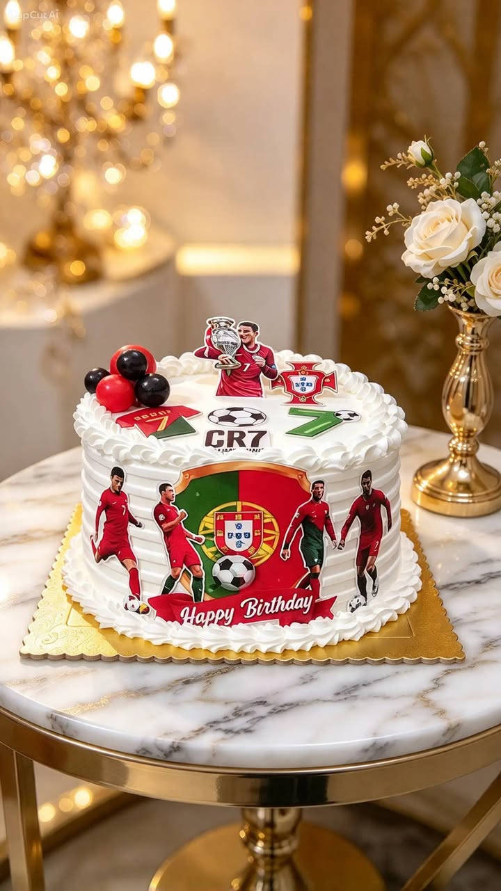 كيكة CR7 • كريستيانو رونالدو • عيد ميلاد