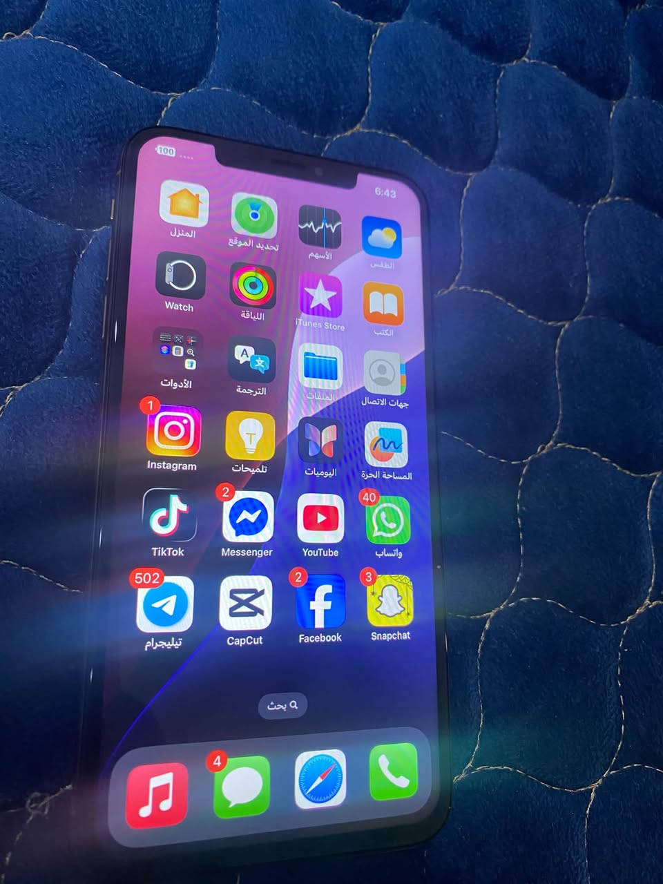 ايفون XS ماكس • ٥١٢ • بطاريه ١٠٠