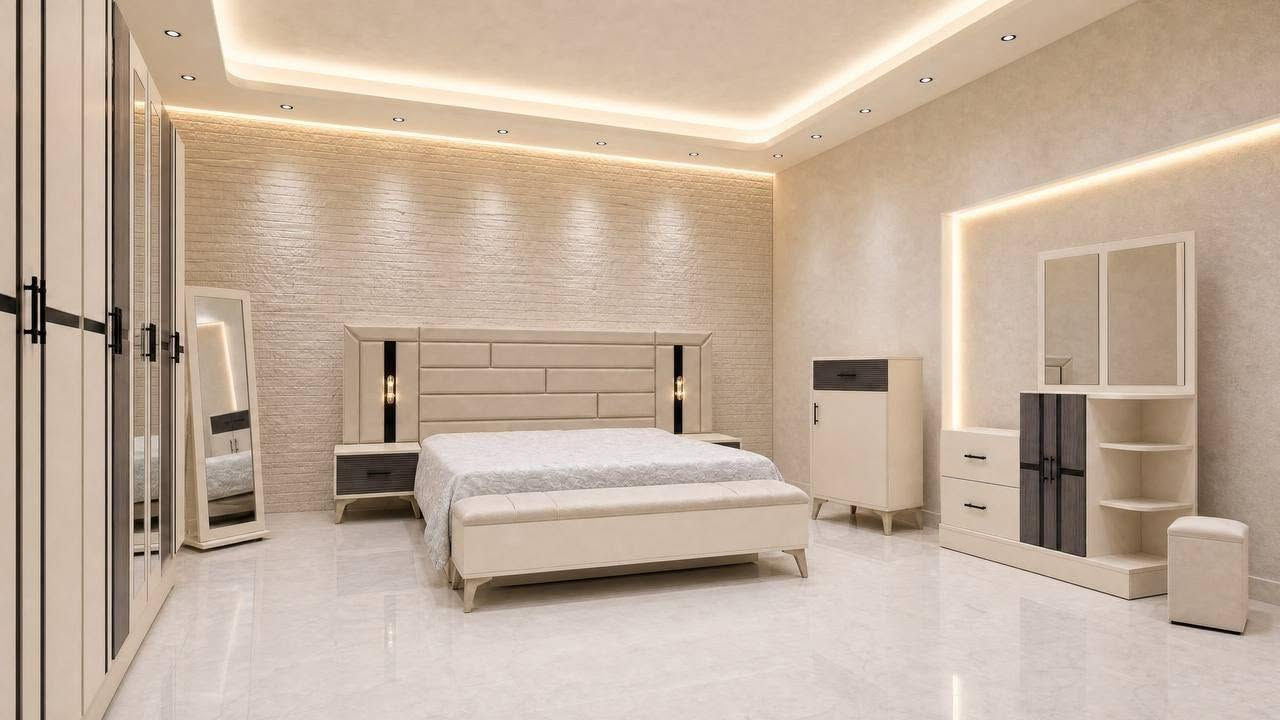 عرض خاص (مليون 250) الف
جديد غرفه نوم مودرن 
متكون من 10 قطع              
قياس الكنتور + الملحق 3 متر*
*1-شازلون مخزن 
*2- اناره في الكومدي 
*3-سرير  مخزن 
*4- شغل درجه اولى
للاستفسار ***********
