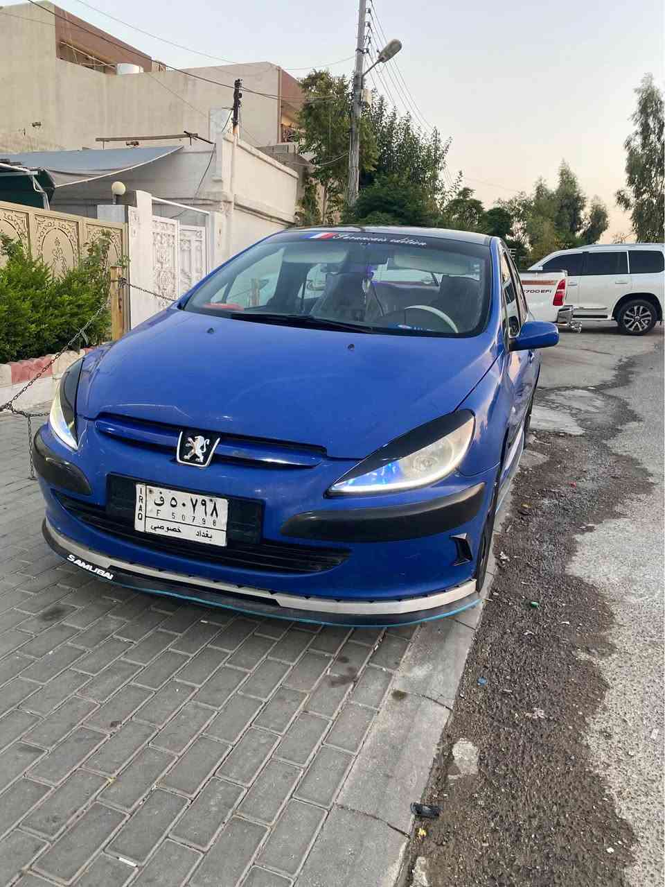 بيجو ٣٠٧ 
موديل ٢٠٠٥
اوتوماتيك 
تبريد
كامل جوانكاري بو كراوه 
بي ده عم 
سه نه وي ئه سلي بغداد
نرخي ٣٨ گه لا
ناونيشان سليماني 
***********
*********** السليمانية, العراق
