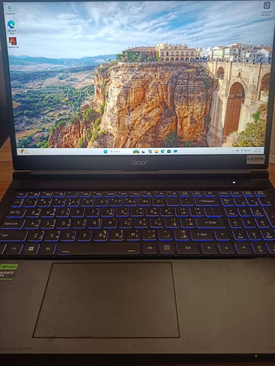 المعالج i7 13620H
الكرت شاشة RTX 4060 8G 
الرام DRR5 16G
التخزين 1T NVMe SSD
الشاشة  15.6 165Hz 2K
مكاني بغداد 
السعر مليون و285
للتواصل خاص او ***********
