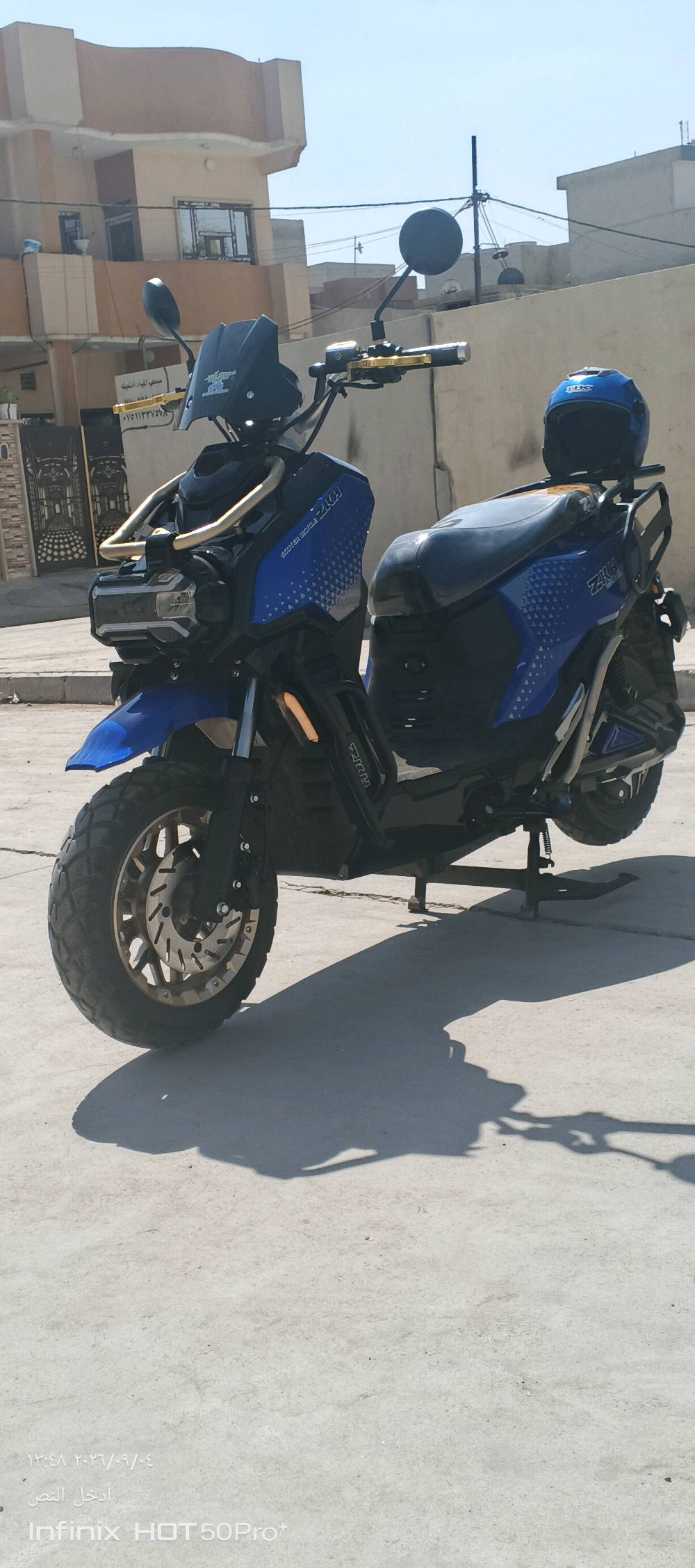 اباتشي جيل 5 ( 2026) 
 اللون الازرك وذهبي مميز
وبطارية العدد 6 كرافين 38 امبير مسطرة 
بريك رياضي دهن 
درع حماية كامل 
تاير جبلي 120 - 70 - 12 
شاشة ذكيه تقرء العطلات
ملف 3000

سرعه حقيقي 88 
دبل اشارة - نظام بك 
تمشيك 80 كيلو 
دبل سويتج وبصمة
ماخذه قسط
وابيعه نقد ماشيه فقط 1450 
السعر 1300 وقابل للتفاوض
ويرهم مراوس نزل لعندك ورزق على رب العالمين