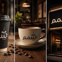 تصميم شعار • شعار شمم • كافيه