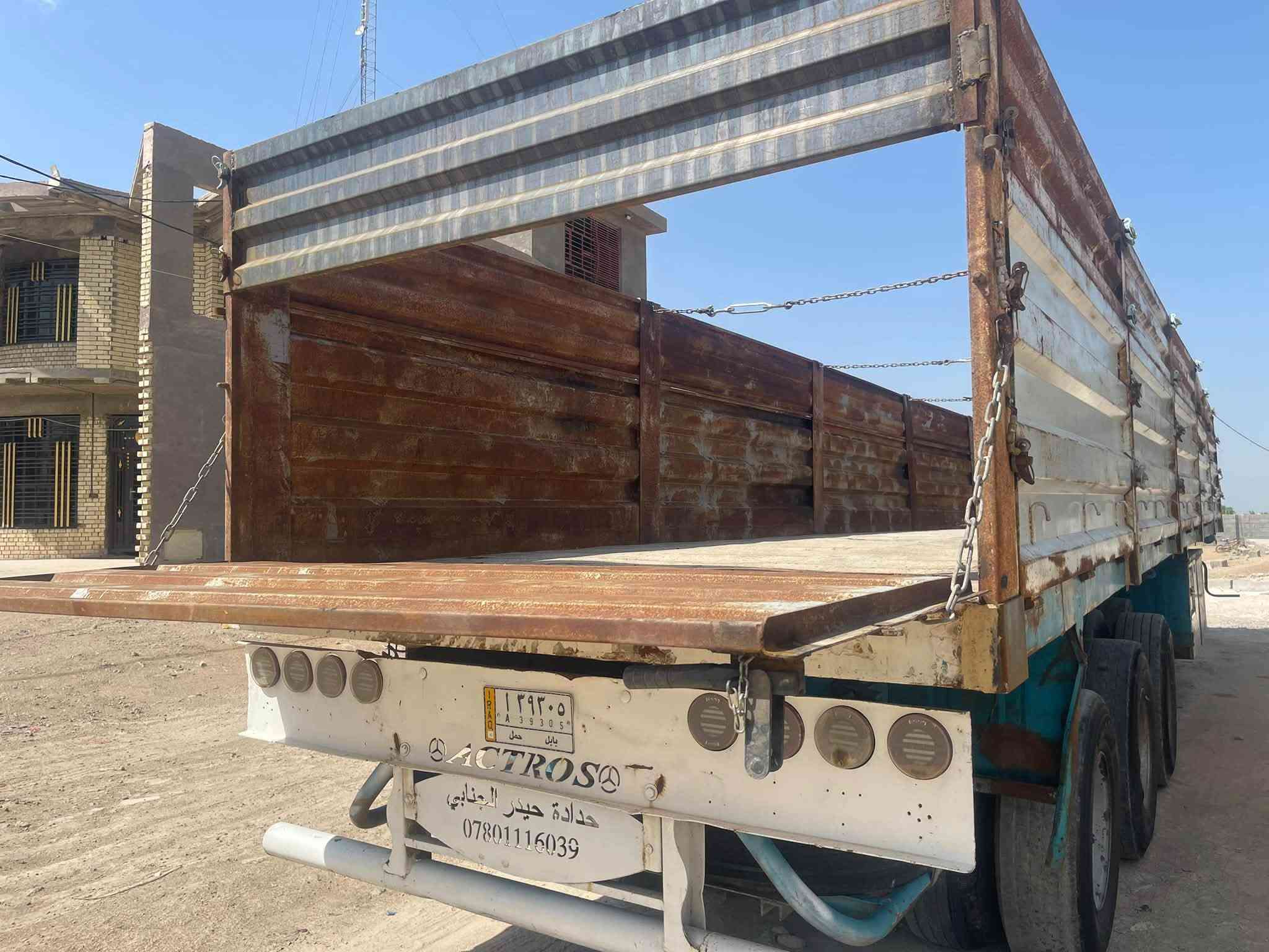 عربانه المانيه بلوم اربع محاور دناكير الماني مربع 14 طول 13 و30 سانتيم   اجناب دفتري  تركي ارتفاع 150 
***********

الهـ᭟ـيبهᴺ¹ لتجاره المعدات الثقيله العنوان  بغداد اللطيفيه
