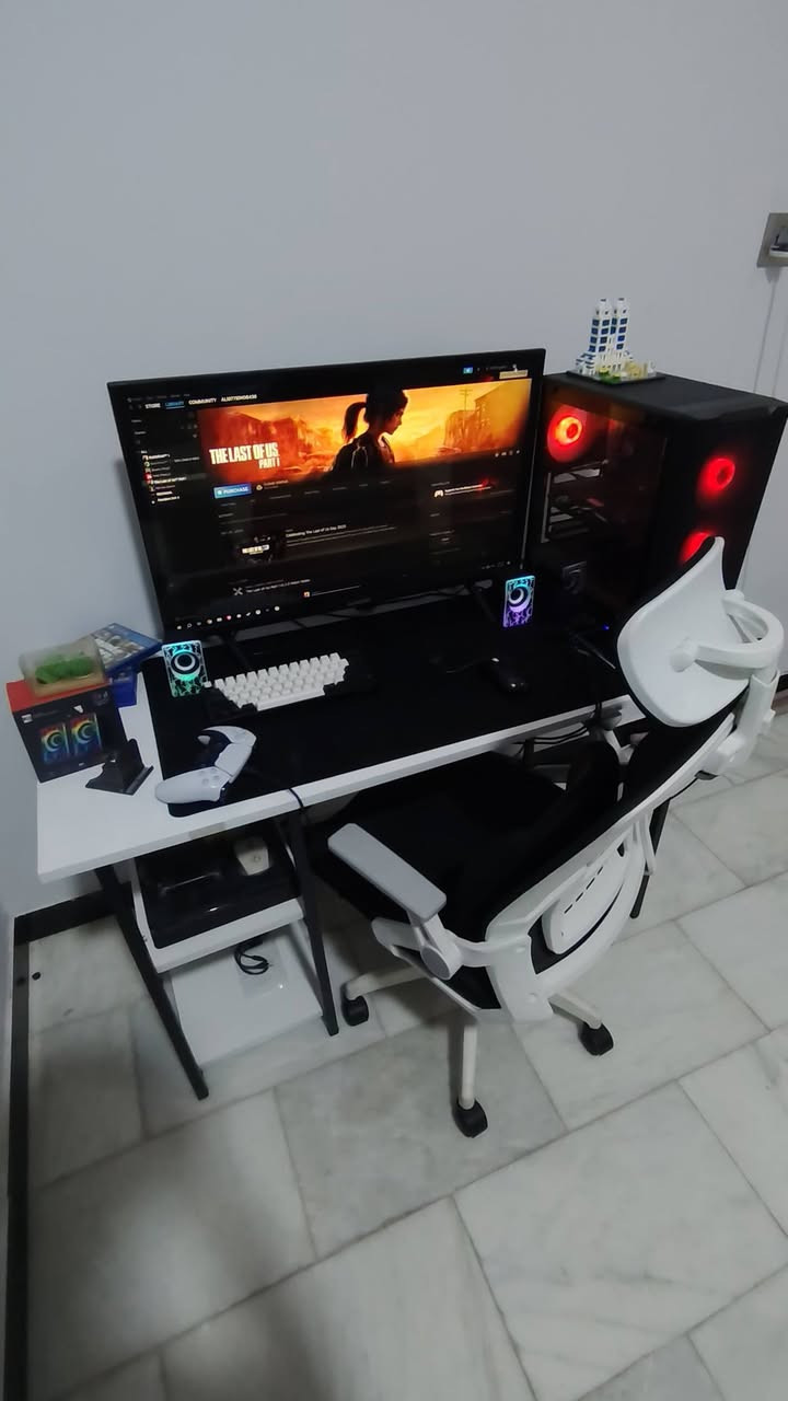 سلام عليكم تجميعه للبيع (جديده كل القطع جديده) جمعته بيدي وما لعبت بيه بسبب النت شكد حاولت الكا طريقه للنت ما لكيت حل اذاني صالي ٣ أشهر ما متهني بيه
مواصفات الكيس 
i7 7700
Z270h/asus rog
Rx580 8g
Ram16
Ssd128
HHD1T
P. W550w/كورسير
Caes 4 fan rgb/ كورسير
. 
(الشاشه) عاديه حجم 32 شركه ALHAFLDH
كيبورد GAMDIAS AURA GK2 60% عملاق خرافي Mechanical Gaming Keyboard (محفور أحرف عربيه) 
كرسي كيمنك معروفه مواصفاته جديد 
سماعات نوع(MPOW Gaming Headset)
مكبرات صوت RGP(SP_02)
ماوس باد لون اسود 90*40 + وياه usp واي فاي هديه
+حساب ستيم بيهم بتل فيلد 1+V
السعر 600وبيه مجال حك الجيه 
العنوان كربلاء طََويريج
للتواصل واتساب أو اتصال
***********
سلام عليكم تجميعه للبيع (جديده كل القطع جديده) جمعته بيدي وما لعبت بيه بسبب النت شكد حاولت الكا طريقه للنت ما لكيت حل اذاني صالي ٣ أشهر ما متهني بيه
