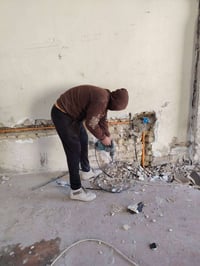 اشتغل تكشير قلع كاشي سيراميك ترميم وتفليش ارضيات ترميم تنظيف انقاض ابي...