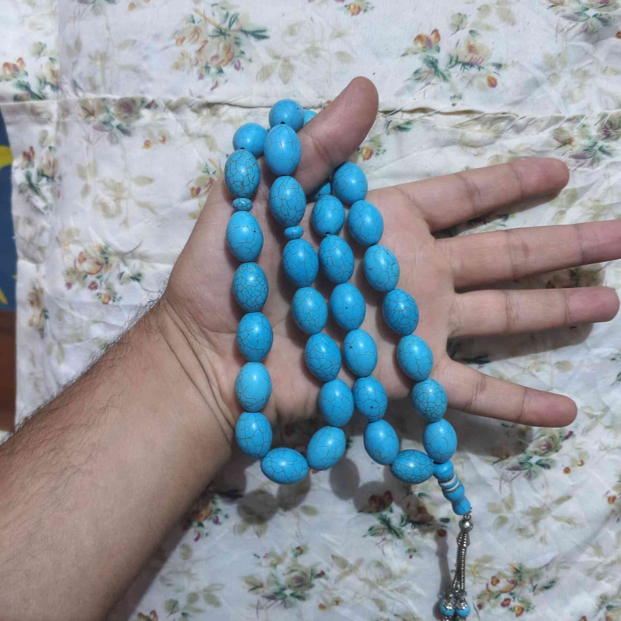 سبحة فيروز • ١٧٥ غرام • ٣٣ خرزة