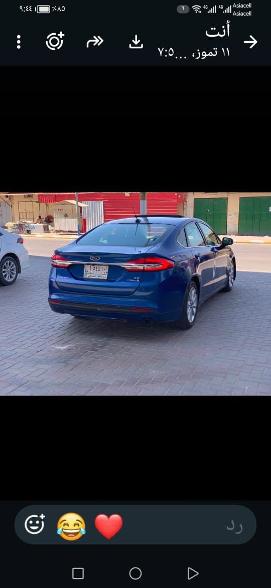 فورت فيوجن ١٧ هايبر مشروع وطني رقم صلاح الدين فول مواصفات بصمه  تناته سقف محرك 2000 المرغوب كير بكره محرك شرط وشرط التحويل صبغ حزام بدون اي حادث سعر٨٥ وبي مجال بسيط

نص مكتوب في الصور:
- انت 11 تموز، 07:05 Asiacell Asiacell رد
- انت ١١ تموز، ٠٧:٠٥
- Asiacell Asiacell أنت ١١ تموز، ٠٥:٧ رد
- أنت ١١ تموز، ٧:٥
- انت ١١ تموز، ٠٧:٠٥ Asiacell Asiacell رد