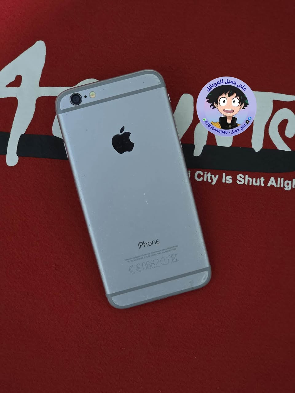 ☎️ واتساب 📞 !!! ***********
للبيع / موبايل ايفون 6g
ذاكره / 128
الموبايل شغال من كلشي 
بطاريه /  89 %

             🔥 السعر 🔥 /   ٦٨    فقط

🚙 التوصيل مجاني لجميع محافظات العراق 🚙
