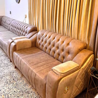 ديوان مستعمل نظيف تصميم عصري حديث ✔️ قماش وتربروف وسهل التنظيف  ✔️ 10 ...