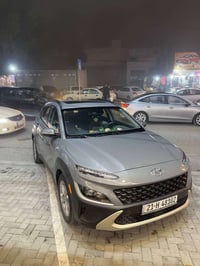 هونداي كونة موديل 23 محرك ٢٠٠٠ دوش رقم سليمانية باسمي  لون إسمنتي  فول...