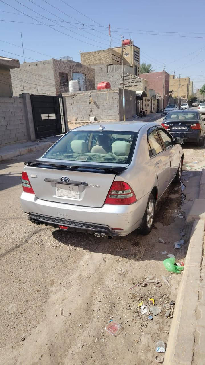 سلام عليكم كورولا موديل 2001مكفوله من الضربه والتبديل كير مكينه حداديه خير من الله خليجي مصبوغه جماليه مكان كربلاء رقم بغداد تحويل ثاني يوم بيع مستعجل ***********.      السعر 58وبيه مجال ومو سعره تسوه اكثر
