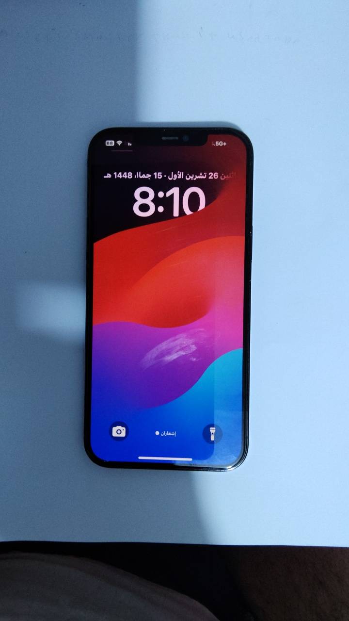 ايفون ١٢ برو ماكس • ذاكره ٢٥٦ • بطاريه ٧٧٪