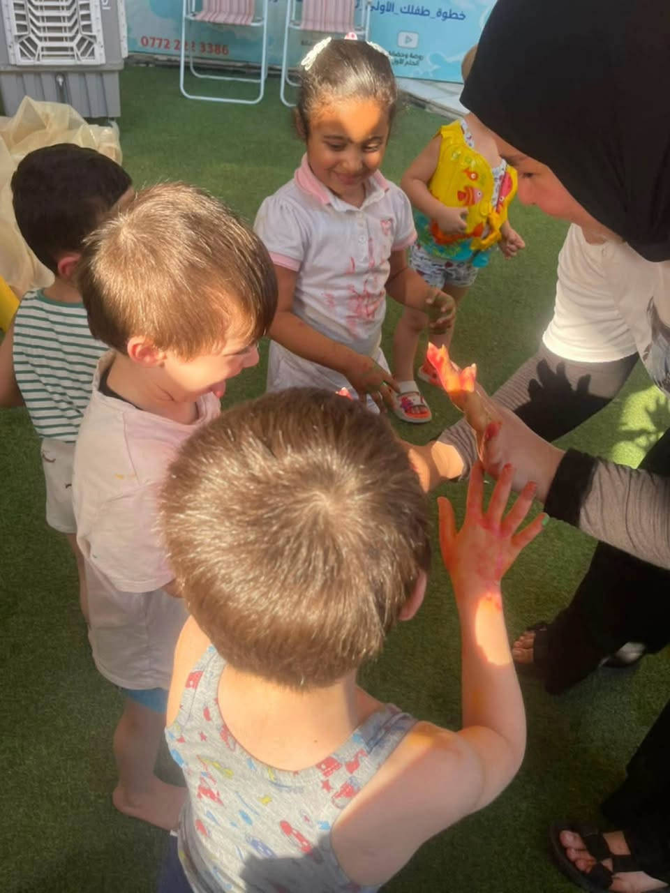 مايميز روضتنا أننا نحاول أن نصنع أجمل ذكريات أطفالنا🪻✨
جانب من صور اطفالنا في الفترة المسائية أثناء فقري بصمات الايادي الملونة والسباحة🌷🌷

🤩يتوفر نظام تسجيل حسب عدد ايام الدوام ⭐️

🚌تتوفر خطوط نقل للمناطق المجاوره 

📍 فرعنا الأول : بغداد – العامرية – نهاية شارع الملجأ – قرب المجلس البلدي

📞 للتواصل والاستفسار: ***********

📍 الفرع الثاني :حي الجهاد - سريع حي العامل - قرب مسبح الرافدين

📞 للاستفسار والتواصل: ***********

📌 تابعونا لتكونوا جزءًا من رحلتنا التربوية، ولتتعرفوا على رؤيتنا ورسالتنا وأهدافنا التي نطمح لتحقيقها معكم.

خطوة طفلك الأولى تبدأ من حلمه الأول 🌱

#روضة_الحلم_الأول #الحلم_الأول #حي_الجهاد

#العامرية
