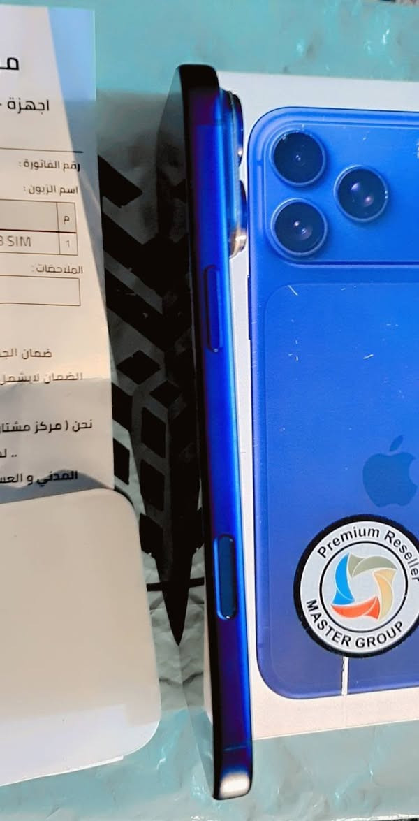 السلام عليكم ايفون 17 برو ماكس
نضافة 100%100 ماخذه جديد ماستر عربي
 شرق اوسط عددالدورات 51 بطاريه %100 
بغداد البلديات للإستفسار 
***********٧
