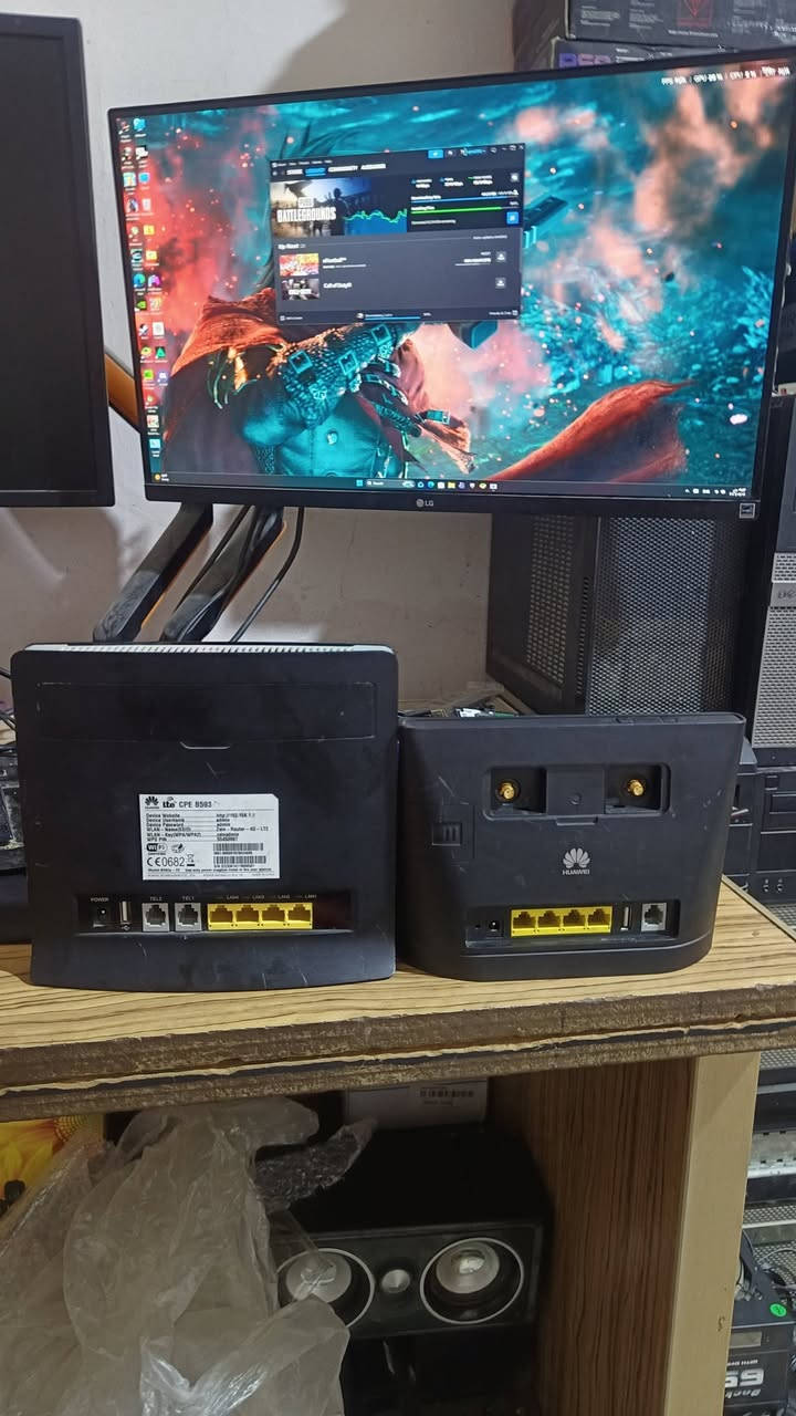 متوفر راوترات هواوي
شغالات بس جايات بدون شاحنه ولا اريل
سعر القطعه 25 الف
توصيل 5
HUAWEI B593
HUAWEI B315s-22
البصرة قضاء المدينة
***********
