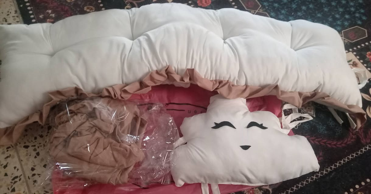 مصد سرير طفل قطني جديد

