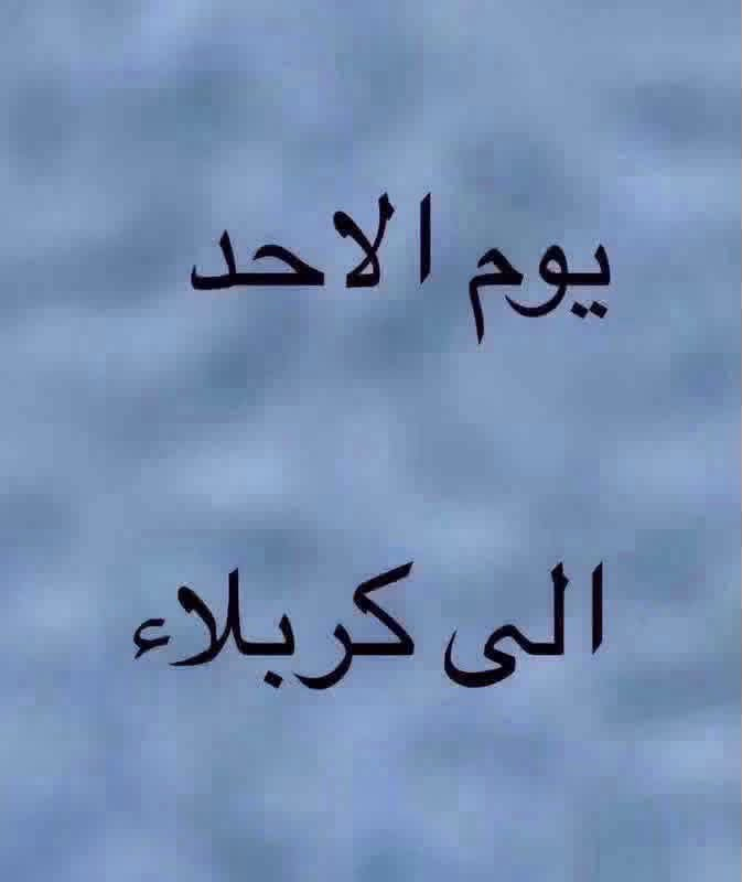تعلن👈 حملة وسام حميد   (((يوم الاحد )))
 
ألذهاب ألى زيارة #كربلاء المقدسة
وزيارة اولاد مسلم (ع)

ألذهاب ألساعة 1ضهرأ ✨✨

ألعودة الساعة ⏰10 ليلأ

سعر النفر 5 الاف 

للحجز والاستفسار الاتصال على الأرقام ☎️

***********

نص مكتوب في الصور:
- حملة وسام حميد لزيارة العتبات المقدسة وسام حميد *********** اليوم المكان الاحد كربلاء المقدسة الاثنين شريفة وكربلاء الثلاثاء كربلاء المقدسة الخميس كربلاء المقدسة الجمعة النجف الاشرف السبت الكاظمية المقدسة حملة وسام حميد لزيارة العتبات المقدسة
- يوم الاحد الى كربلاء