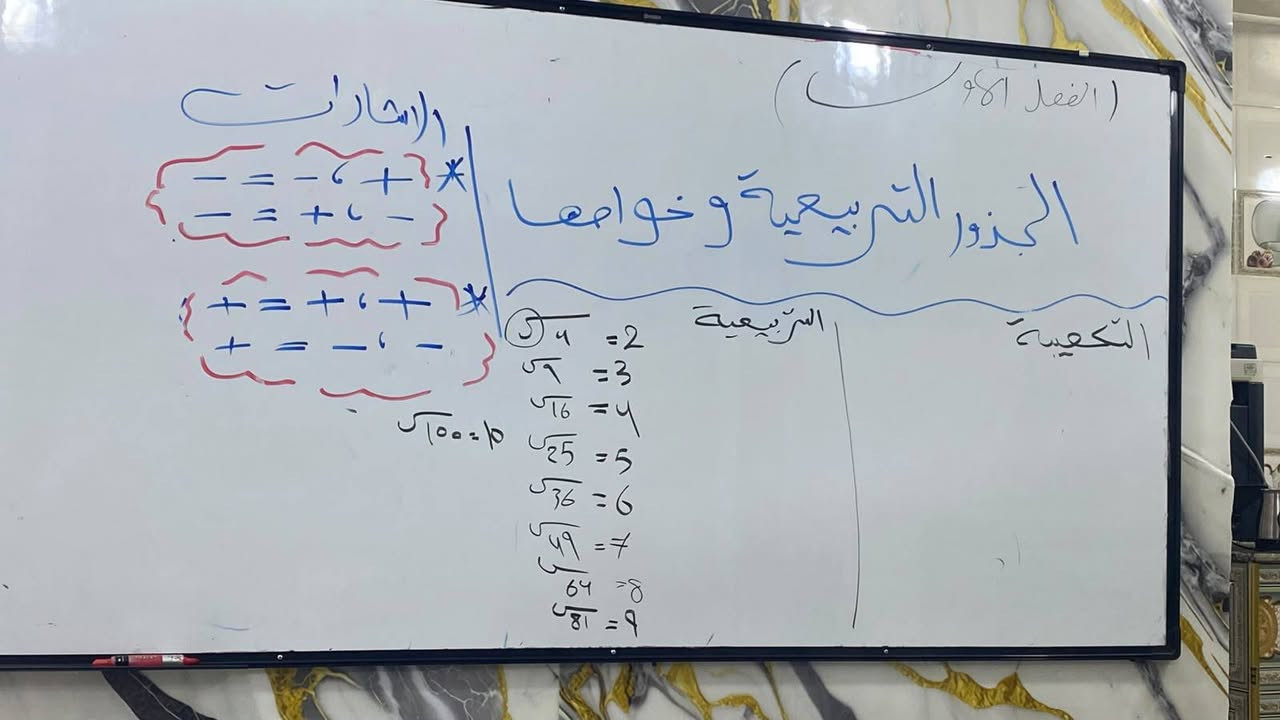 رياضيات ثالث متوسط • معهد بناء المستقبل • تحضير وزاري