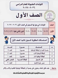الكوت • مدرسة الزهراء • الصف الأول ٢٠٢٠-٢٠٢١