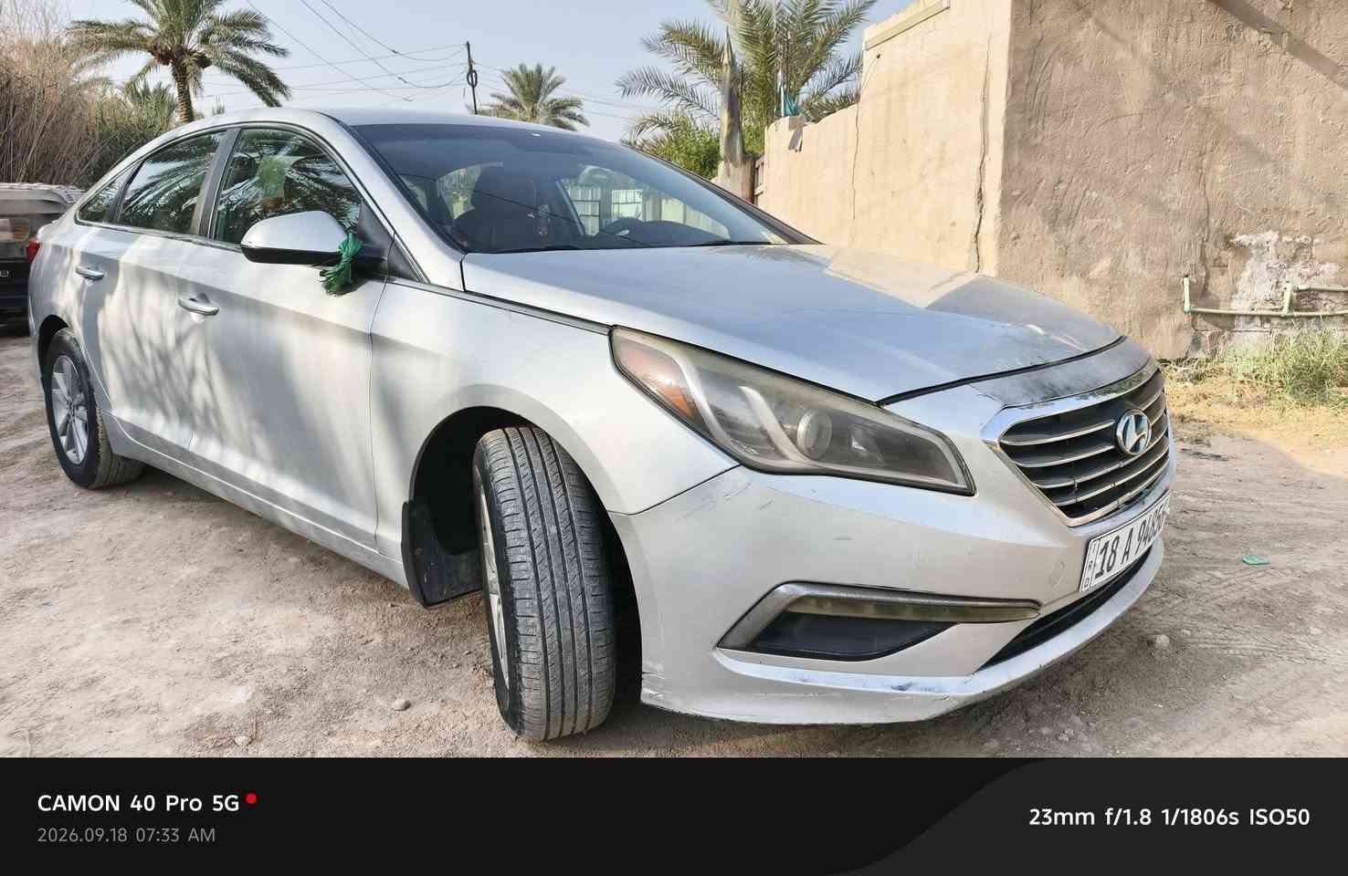 سوناتا موديل 2015 وارد امريكي سياره ضررها ضربه شبر بالباب شاملغ الامامي اليسره سياره كلش نظيفه رقم بابل الرقم الجديد السعر 115 وبيها مجال سياره خير من الله مال جنا رقم الهاتف‏‪***********‬‏

