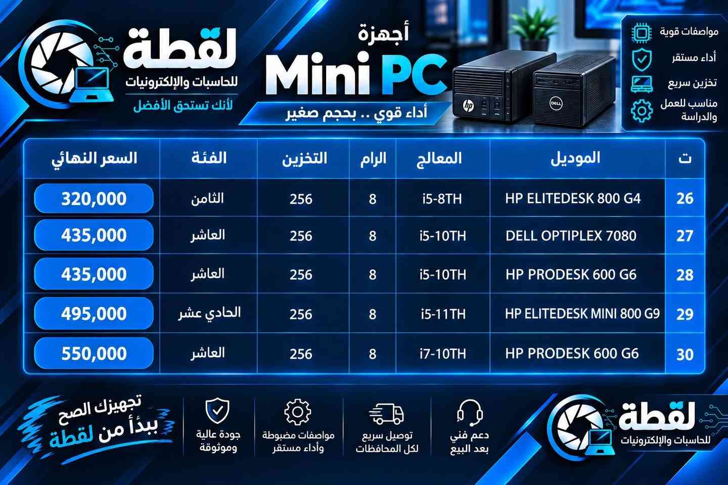 ميني بي سي • رام 8GB • SSD 256GB