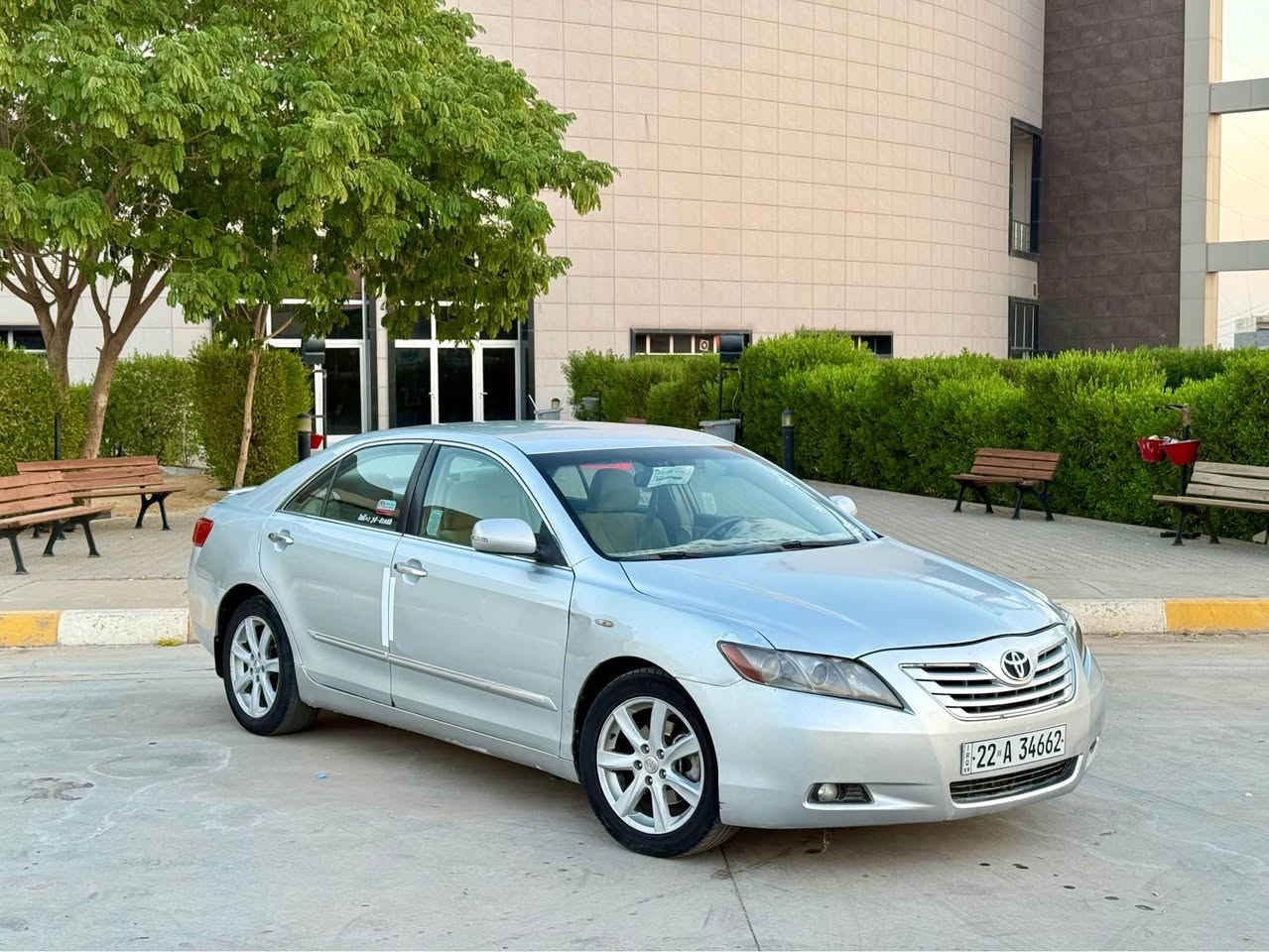 تيوتا كامري موديل ٢٠٠٧ خليجي

سعرا  ٨٧ مجال قليل 
مكان كركوك داخل المدينة

بيه ربع باب صبغ و بنيد صبغ بدون دواخل بدون ايرباك

محرك ٤ سلندر بدون صرف بدون بخار

سنوية رقم جديد شرط تحويل 

اسيا  ***********
كورك *********** كركوك, العراق
