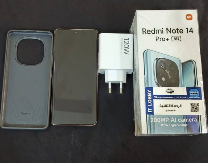 للبيع | Redmi Note 14 Pro+ 5G 🔥📱
📱 الجهاز: Redmi Note 14 Pro+ 5G
⚡ المعالج: Snapdragon 7s Gen 3 بدقة تصنيع 4nm
🎮 الألعاب: أداء قوي وسلس يدعم حتى 90
🔥 PUBG Mobiele فريم بالإعدادات المدعومة، 🖥️ الشاشة:
• 6.67 إنش AMOLED منحنية
• دقة 1.5K — 2712×1220
• تحديث 120Hz
• سطوع يصل إلى 3000 نيت
• Gorilla Glass Victus 2
• HDR10+ و Dolby Vision
• ألوان 12-bit
📸 الكاميرات:
• الرئيسية 200MP AI + OIS
• كاميرا واسعة 8MP
• ماكرو 2MP
• السيلفي 20MP
• تصوير فيديو حتى 4K 30fps بالكاميرا الرئيسية
🔋 البطارية والشحن:
• بطارية 5110mAh
• شحن سريع 120W    الجهاز بي سرعات شحن 120واط و120واط ماكس خلال ربع ساعه من 0 الى 100%  HyperCharge ⚡
• والشاحن الأصلي 120W موجود ويا الجهاز بالصورة
💾 الذاكرة: 12/512GB

💧 الحماية:
• مقاومة ماء وغبار IP68
• Gorilla Glass Victus 2
❄️ التبريد: غرفة بخار كبيرة حوالي 5000mm² للمساعدة على ثبات الأداء أثناء الألعاب.
🔐 المميزات:
• بصمة داخل الشاشة
• فتح بالوجه
• سماعات ستيريو
• 5G
• NFC
• USB-C
• HyperOS

✅ الجهاز قراضه كامله
✅ العلبة
✅ شاحن 120W
📌 الجهاز جديد مستعمل ساعه وحده سبب البيع النضام مايعرفله صاحب الجهاز 
💰 السعر: 500
📍 المكان: صلاح الدين الدجيل
📞 للتواصل: *********** سامراء, صلاح الدين
