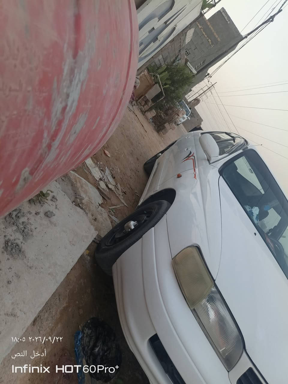 السلام عليكم عدنه سياره كرونه نفخ موديل 95 كير ومكينه خير من الله سنويه صار 10 أيام منتهيه شرط المداور تايرات نص عمر حداديه مكفوله مكان السياره نجف وراعيه مكانه نجف السعر 52 وبيه مجال قليل ***********

نص مكتوب في الصور:
- ١٨:٠٤ ٢٠٢٦/٠٩/٢٢
- أدخل النص
- Infinix HOT 60 Pro+
- ١٨:٠٥ ٢٠٢٦/٠٩/٢٢
- Infinix HOT 60Pro+