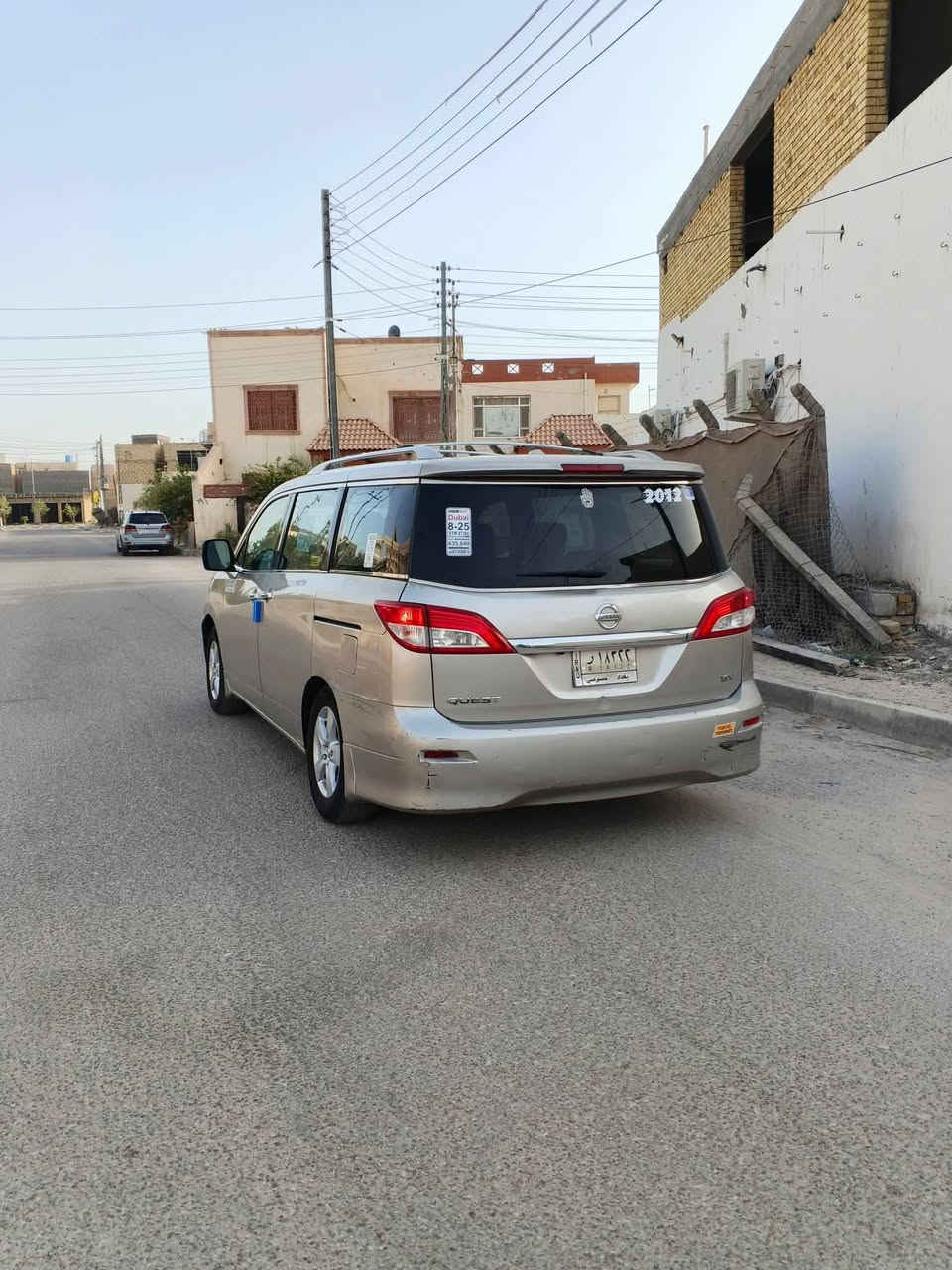 سياره نيسان كويست مديل 2012 وارد امريكي سياره مكفوله من الضربة القويه والكلبه والكص والصبغ العام وصبغ الحزام والعيب الشرعي
مواصفاتها 
7راكب سياحي 
مكينه 6سلندر 3500
بصمه 
كشنات كهربائي 
ويل كب 
منضومة زنون 
بلوجكترات زنون 
شاشه تاب 
بيبان سلايد جهتين 
جنطه شفط
ماشيه 126
يدات نيكل 
تبريد 3قطع
سياره جاهزه رقم بغداد مشروع وطني تحويل ثاني يوم سعره 100 مكانه ذي قار المركز 
***********
