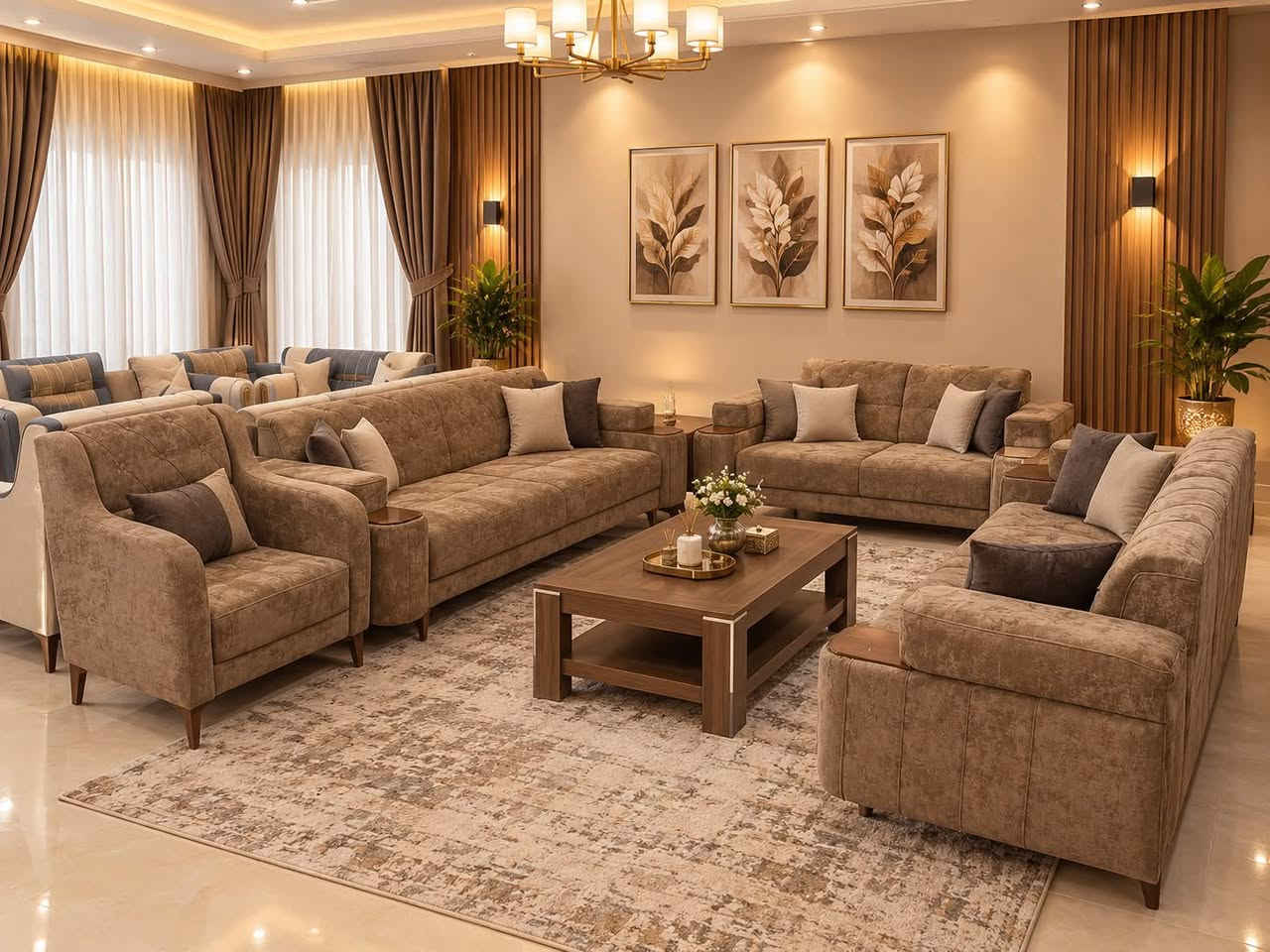 السلام عليكم كولهن جددد غير مستخدم
تخم 10مقاعد ب550 
الشعب

نص مكتوب في الصور:
- سنتر الشعب للأثاث ***********