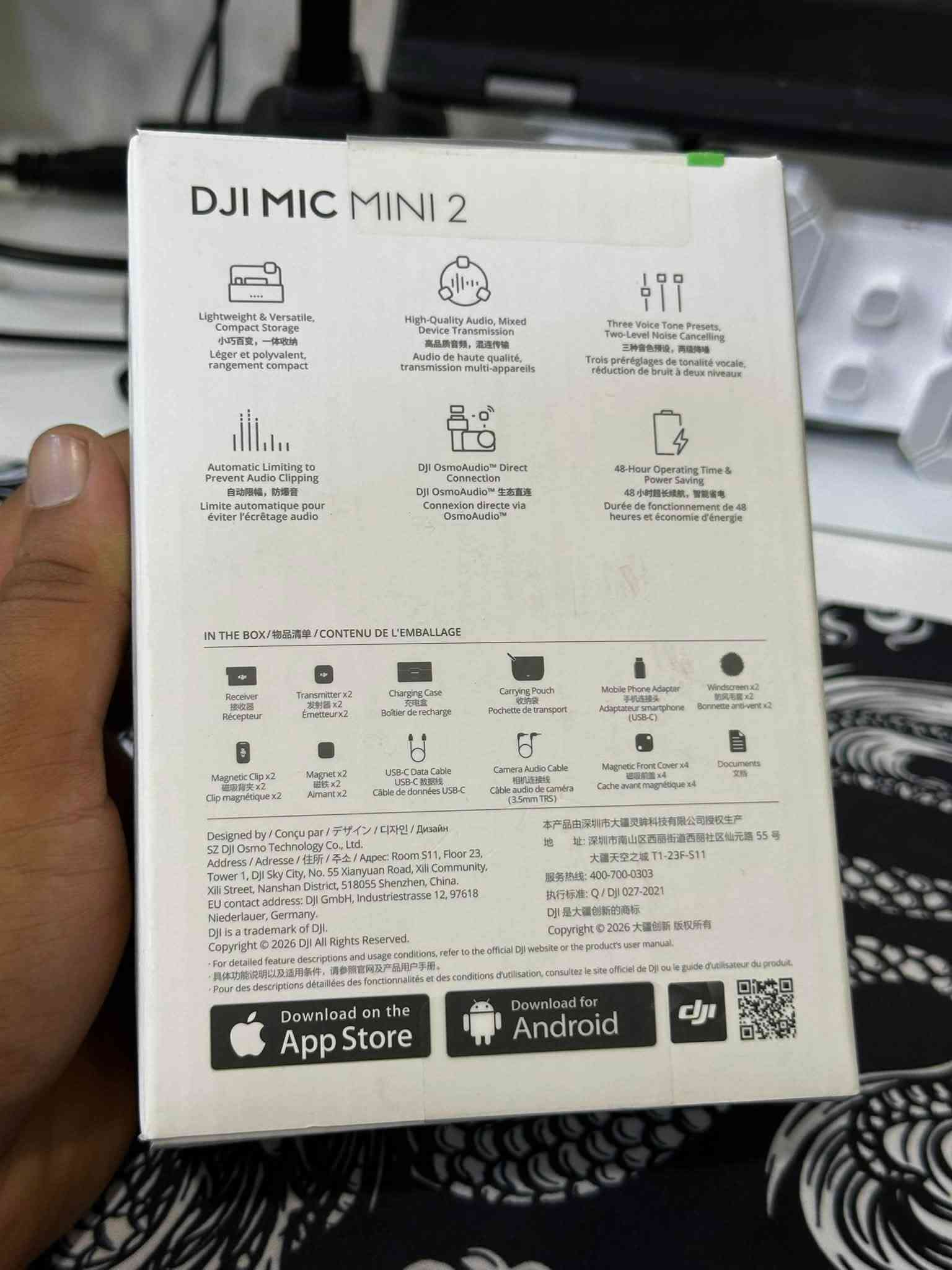‏سلام عليكم نك مايك DJI  جديد غير مستخدم السعر 140الف مع التوصيل***********

