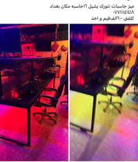 ميز حاسبات نتورك  نص مكتوب في الصور: - ميز حاسبات نتورك يشيل ١٦ حاسبه ...