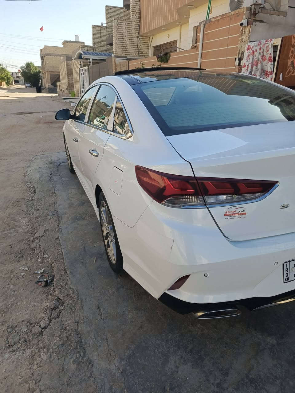 سلام عليكم .
سوناتا هونداي خليجي … كفاله عامه 
رقم اربيل لجديد 
وكاله تحويل ثاني يوم
مديل 2019
مكينه 2400 دوش.
بصمه دخول ذكي بدون مفتاح
فول بنوراما
 3 وضعيات 
داخل بيجي 
حساسات امامي + خلفي 
بك لايت LED
اشاير بل مري + شفط مع الفتح والتقفيل 
تحكمات ستيرن 
بردات خلفية 
صندوق كهرباء 
منظومه زنون 
قطعتين خلفي تبريد 
  دبل كزوز خلفي 
ويل كب 5 حجم 19 
كامره خلفيه
لسياره كامله مكمله تخم تاير جدد حداديه جديده وما نقصها ولا شي / لشراي يتصل 
العنوان :كربلاء
الرقم :***********
ما موجود ع الماسنجر
