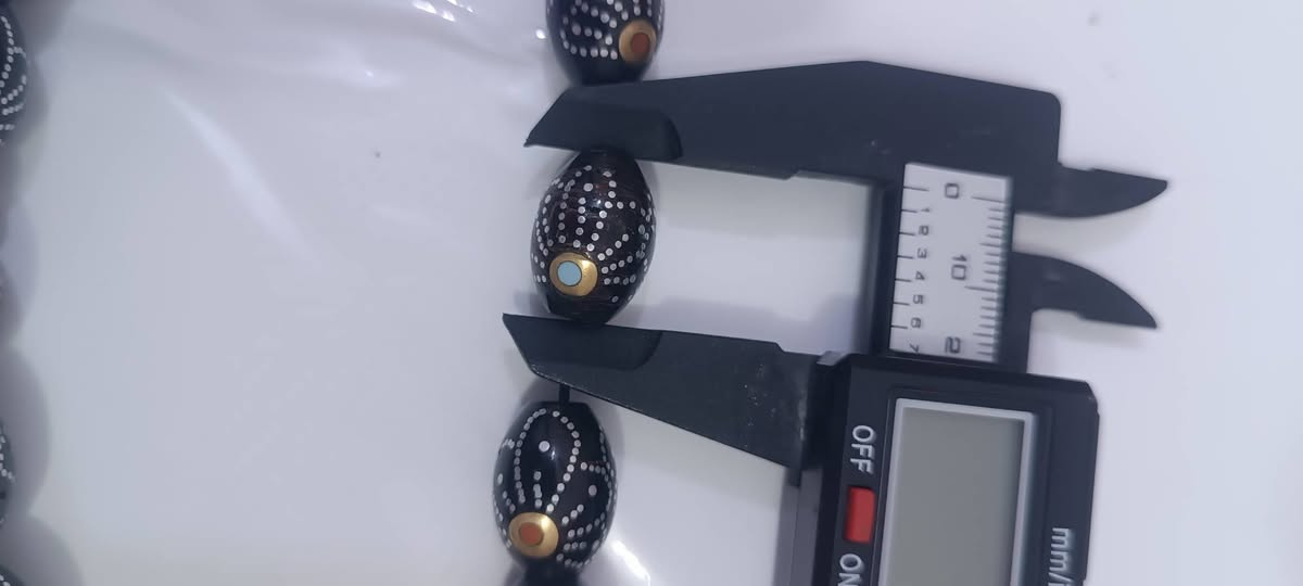 مسبحه يسر • زنجبيل • فضة مطعمه فيروز